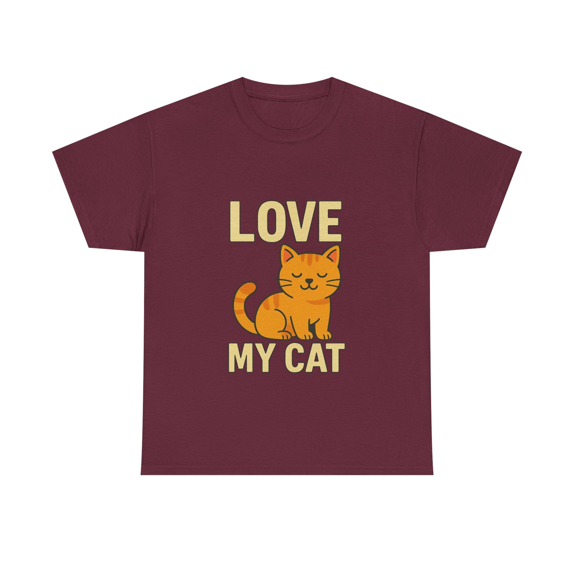 Love My Cat Unisex Tee, Cat Lover Gift, Cute Cat Shirt, Pet Parent Top, Animal Lover Apparel, Fun Casual Wear