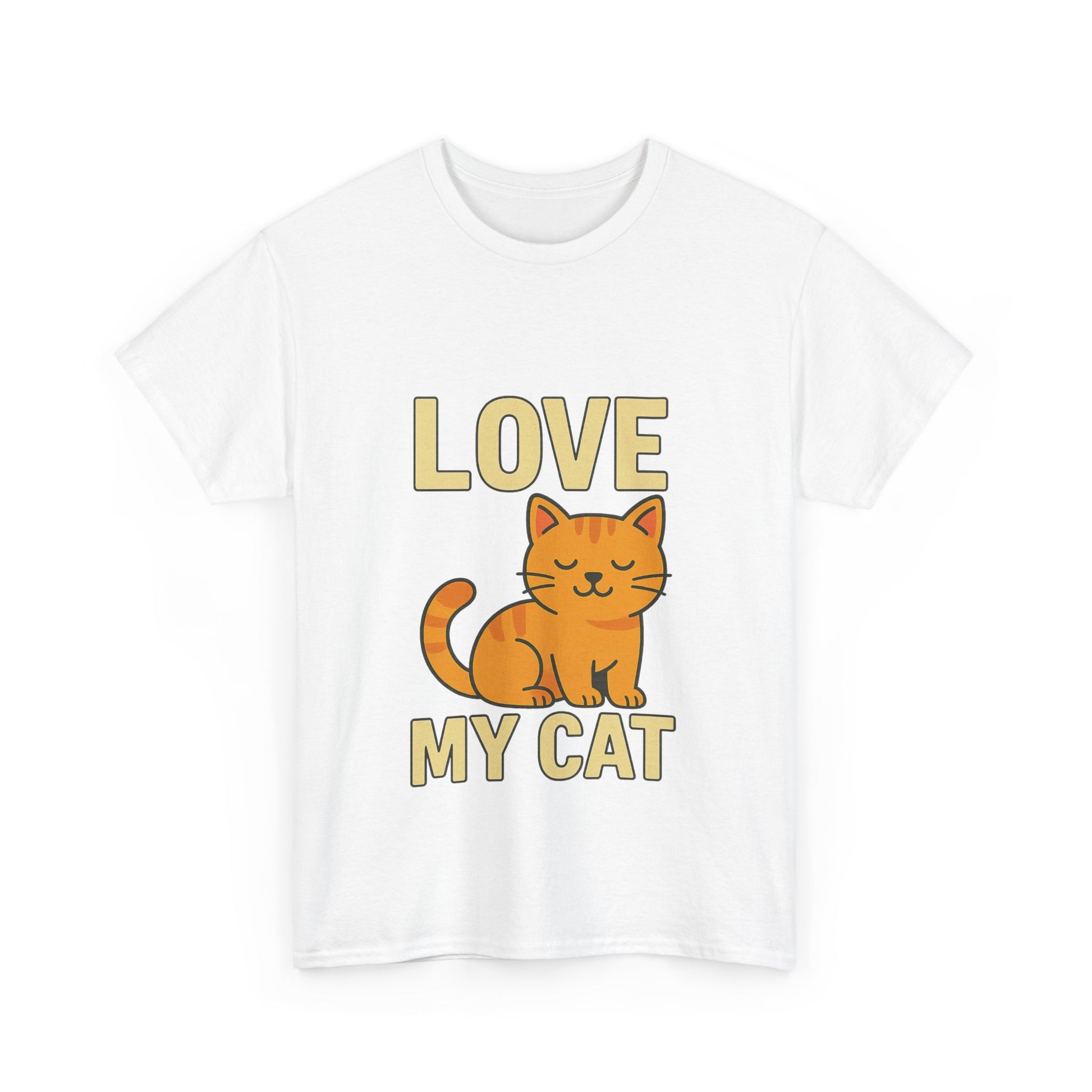 Love My Cat Unisex Tee, Cat Lover Gift, Cute Cat Shirt, Pet Parent Top, Animal Lover Apparel, Fun Casual Wear